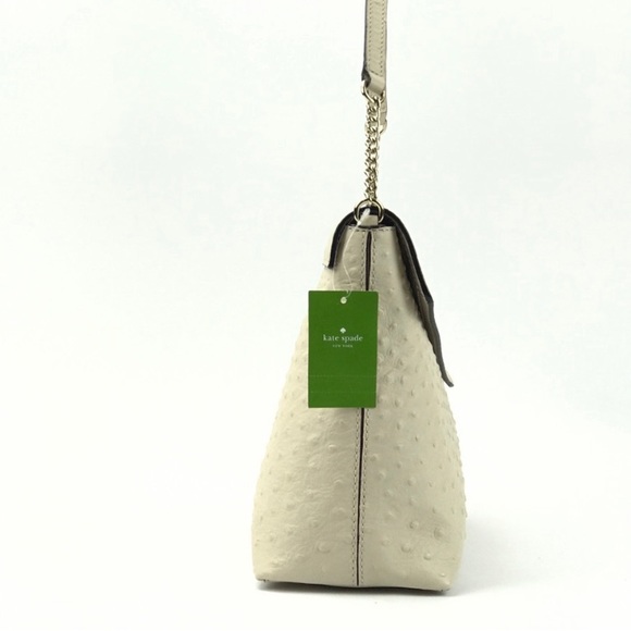 Kate Spade Leena A La Vita Ostrich Shoulder Bag NEW NWT - Picture 4 of 9